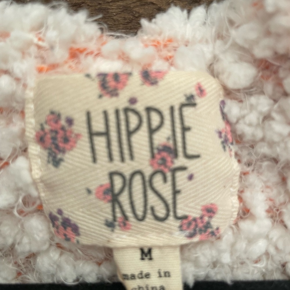 Hippie Rose Women's Cream and Pink Teddy sweater - Picture 2 of 7